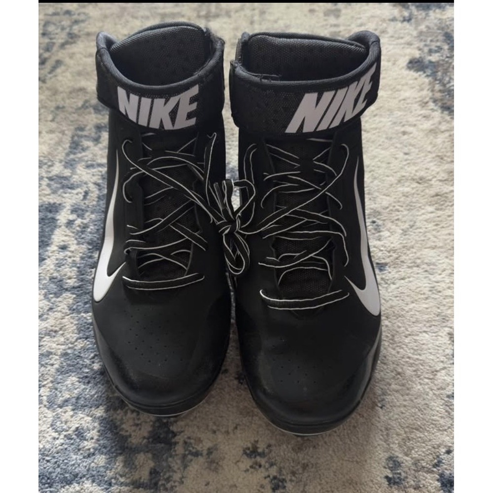 Nike Air Huarache Pro Mid Mens Baseball Cleats  Black Size-14